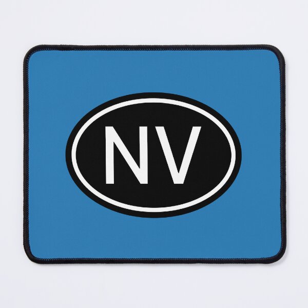 Item preview, NV Initials Monogram Oval White Letters designed and sold by Jeallan Designs.