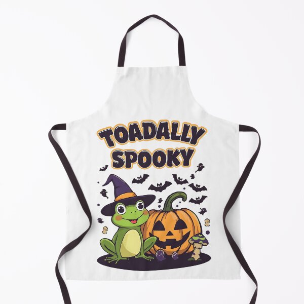 Item preview, Toadally Spooky Cute Witch Frog with Pumpkin and Bats Halloween Art designed and sold by ArtDesignTp.