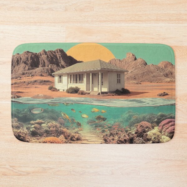 Item preview, Surreal Desert House with Underwater Reef designed and sold by Jirka Svetlik, Studio Illuvision.