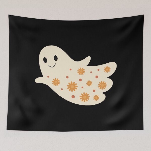 Item preview, Floral Halloween Ghost Design designed and sold by Julza Art.