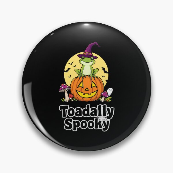 Item preview, Toadally Spooky Frog on Pumpkin with Ghosts Design designed and sold by ArtDesignTp.
