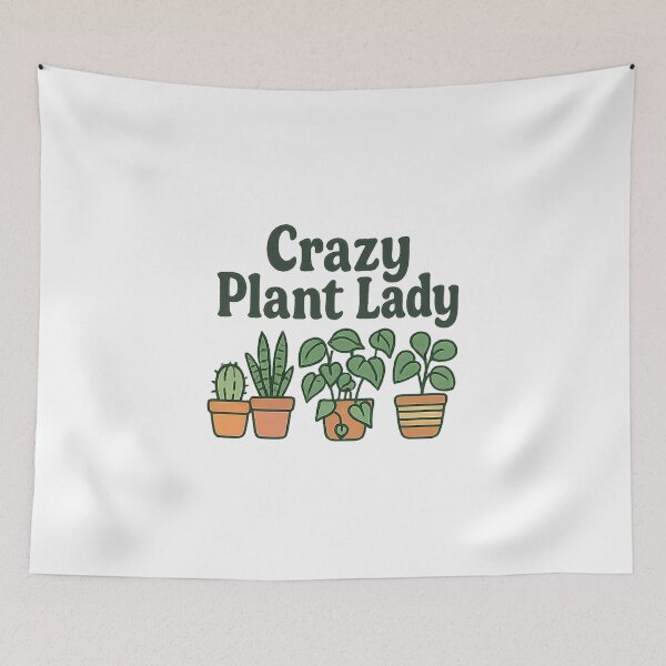 Item preview, Crazy Plant Lady • Succulent & Cactus Sticker • Funny Houseplant Gift for Her designed and sold by DavidMay.