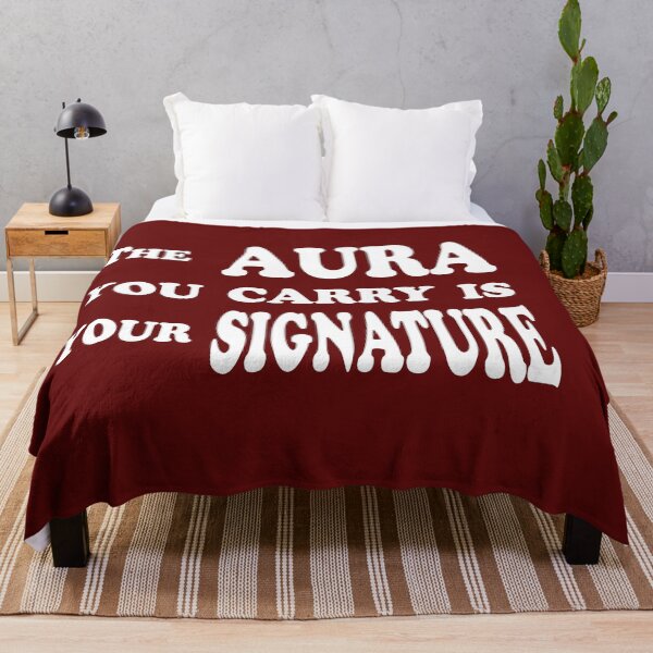 Item preview, The Aura You Carry Is Your Signature – Spiritual Vibes Quote Design designed and sold by ArtNestVerse.