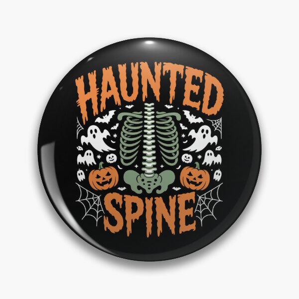 Item preview, Haunted Spine Funny Osteopathy Halloween designed and sold by osteopath shop.
