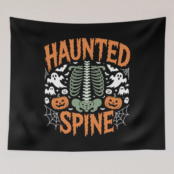 Item preview, Haunted Spine Funny Osteopathy Halloween designed and sold by osteopath shop.