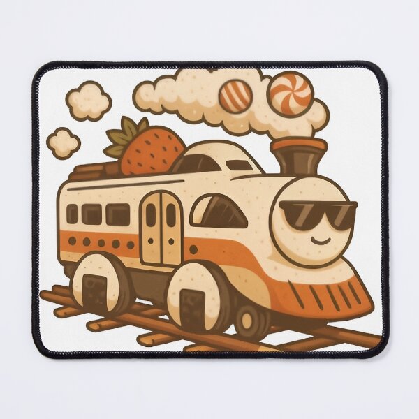 Item preview, Next Stop Cravings - Snack Express Train Japanese Kawaii Food Design designed and sold by Alchemy Ink.
