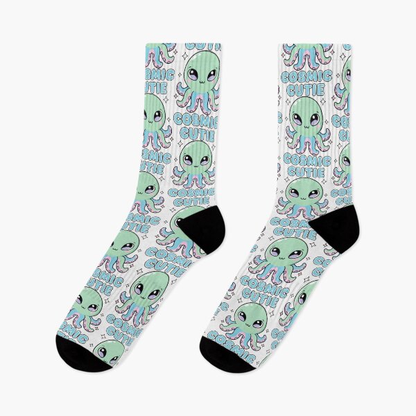 Item preview, Sweet Mint Octopus Under Sparkling White Stars designed and sold by SplashTastic.