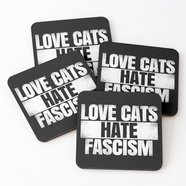 Item preview, Love Cats Hate Fascism. vintage. #2 designed and sold by EunsooLee.