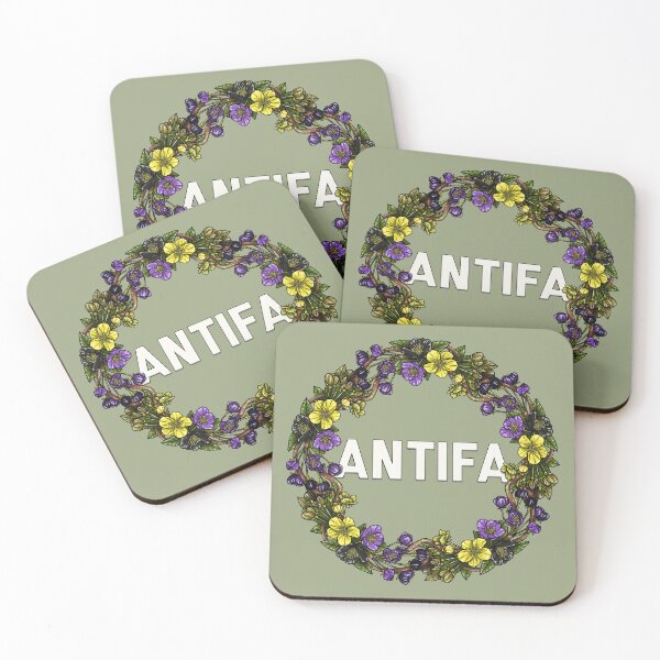 Item preview, AntiFa Wreath Enby designed and sold by Art by Veya.
