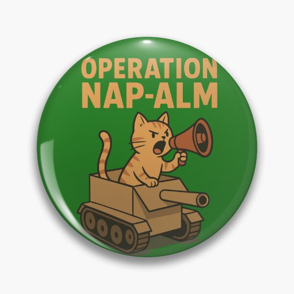 Item preview, Operation NAP-ALM Cat in Tank | Silly Paws Studio designed and sold by SillyPawsStudio.