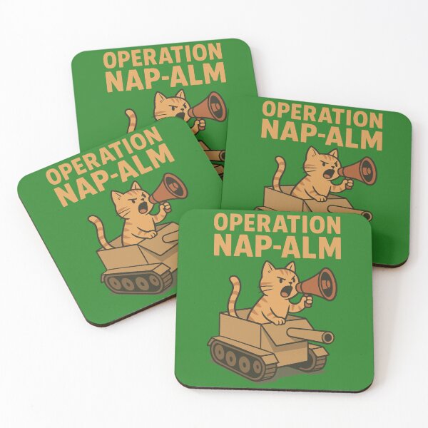 Item preview, Operation NAP-ALM Cat in Tank | Silly Paws Studio designed and sold by SillyPawsStudio.