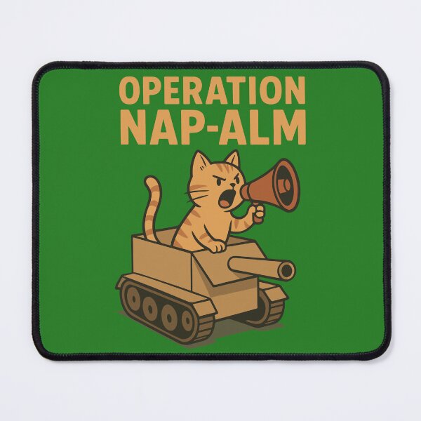 Item preview, Operation NAP-ALM Cat in Tank | Silly Paws Studio designed and sold by SillyPawsStudio.