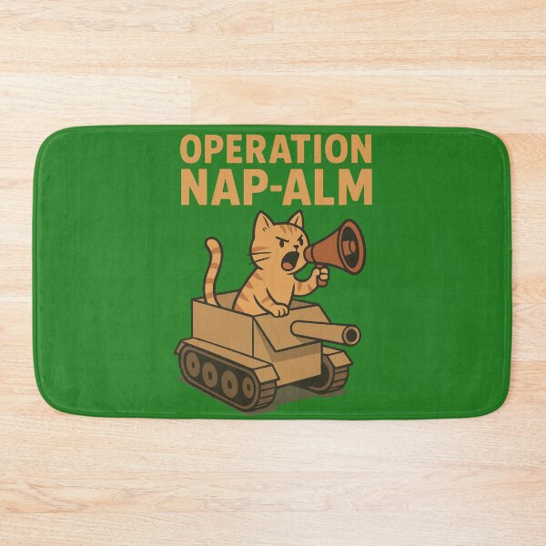 Item preview, Operation NAP-ALM Cat in Tank | Silly Paws Studio designed and sold by SillyPawsStudio.