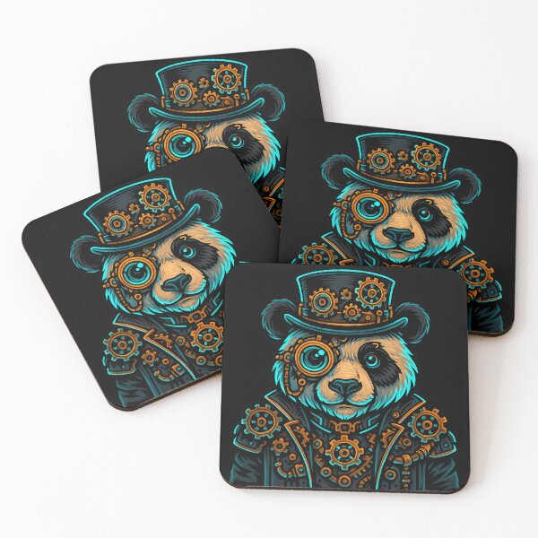 Item preview, Neon Steampunk Panda designed and sold by kyokugen.