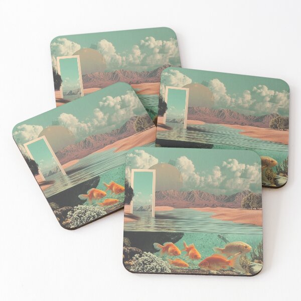 Item preview, Surreal Doorway in Desert with Underwater Fish designed and sold by Jirka Svetlik, Studio Illuvision.