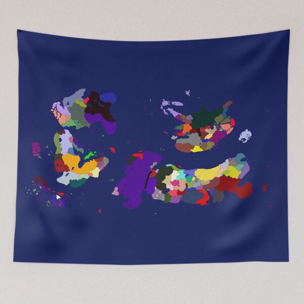 Item preview, Map of the World of Zemla (380) designed and sold by Valasar-Shop.