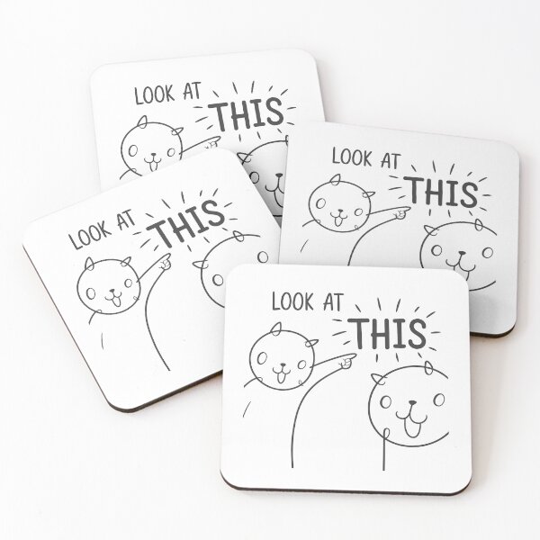 Item preview, Look at This Funny Cat Meme Design designed and sold by MonkiFlipp.