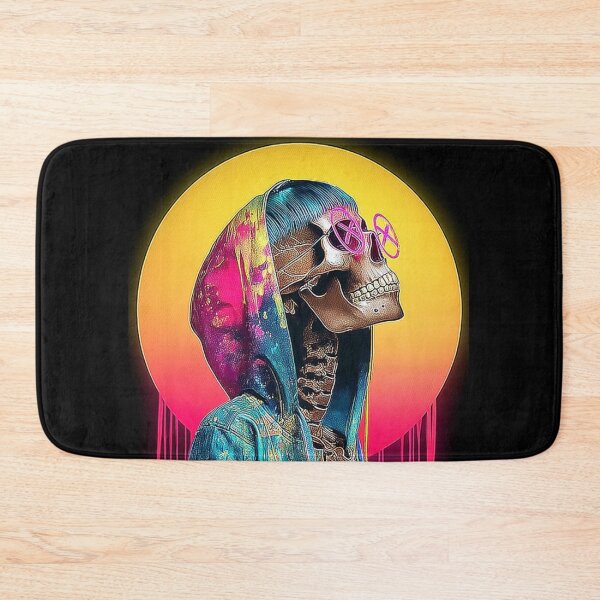 Item preview, AfroNova Halloween Digital Art | Cosmic Graffiti Skeleton & Mask Print | Neon Afrofuturist Wall Decor designed and sold by Blackcanvas444.