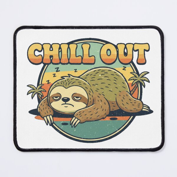 Item preview, Retro Chill Out Sloth - Vintage Lazy Vibe designed and sold by ViviByPaula.