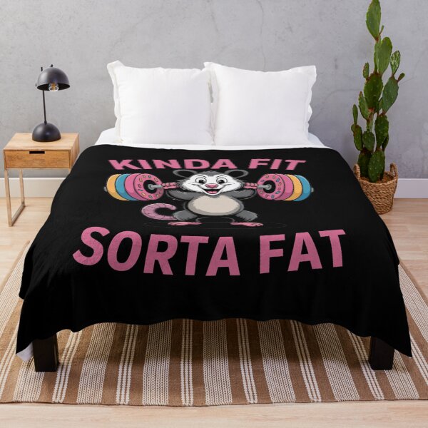 Artikelvorschau, Irgendwie fit, irgendwie fett, Possum-Donut-Langhantel-Design entworfen und verkauft von Ania_BM.