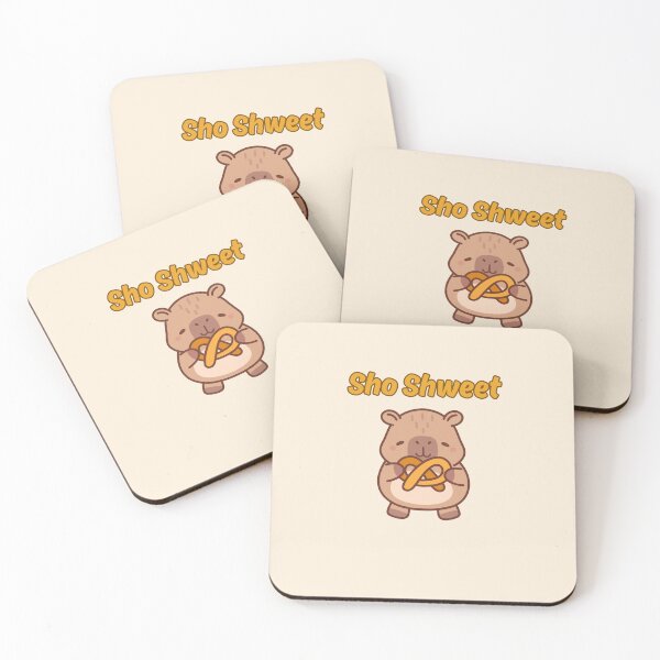Item preview, Sho Shweet Capybara | Cute Kawaii Pretzel Animal Sticker designed and sold by Moon's Arts.