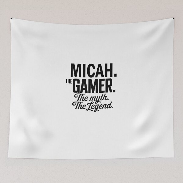 Item preview, Micah The Gamer The Myth The Legend Micah Name - Funny Gamer Quote design designed and sold by Oussinc.