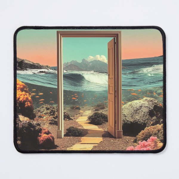 Item preview, Surreal Doorway Opening to Ocean with Coral Reef and Fish designed and sold by Jirka Svetlik, Studio Illuvision.
