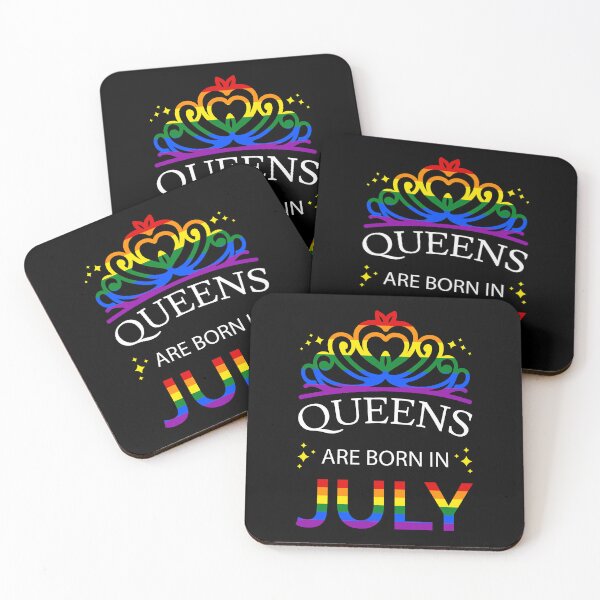 Item preview,  LGBT Queens Are Born In July I - Pride Flag Colors designed and sold by Lemon Pepper.