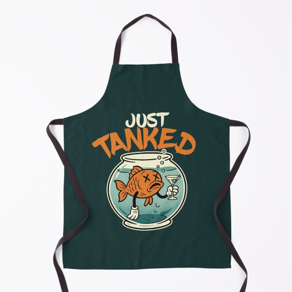 Item preview, Drunk Cartoon Fish in Fishbowl with Martini designed and sold by TheJollyDoodle.