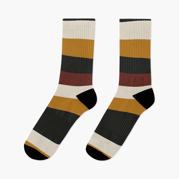 Item preview, Bold Autumn Stripes – Black, Gold, Cream, and Burgundy Pattern designed and sold by Zenvo.