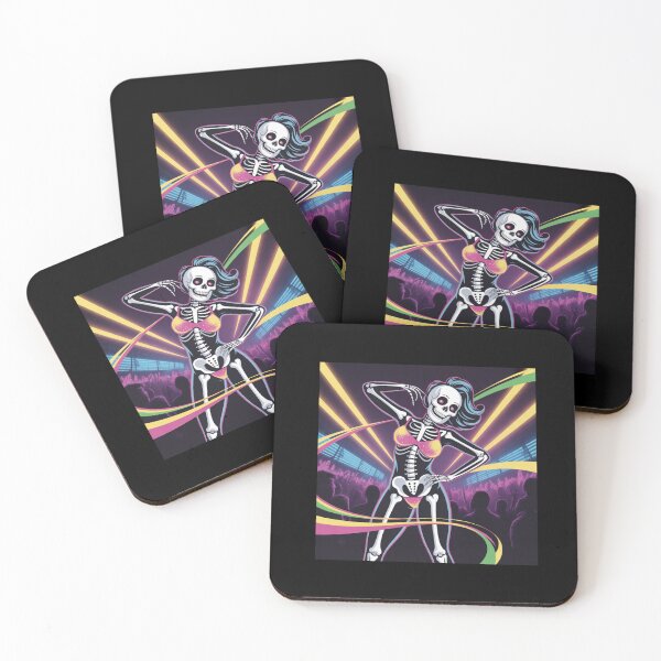 Item preview, HALLOWEEN T-SHIRT LADY SKELETON DANCING T-SHIRT HAPPY HALLOWEEN designed and sold by Monrue66 .