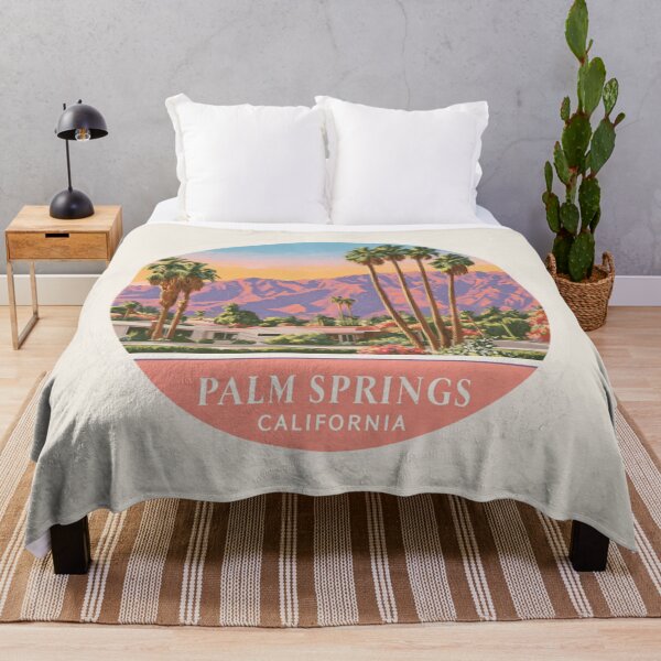 Artikelvorschau, Palm Springs Kalifornien Vintage Reiseaufkleber - Retro Wüste Sonnenuntergang & Palmen entworfen und verkauft von Blurbean.