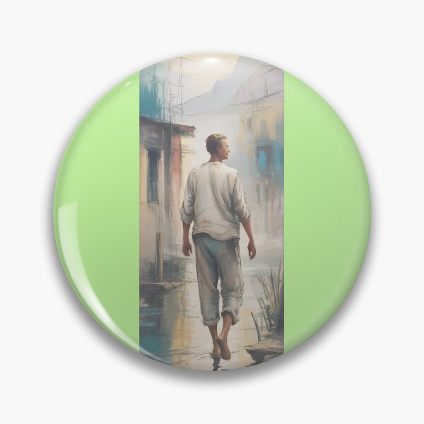 Item preview, Barefoot Wanderer In Urban Reflections By Merch, Limited Edition designed and sold by JERICHOALBERT2.