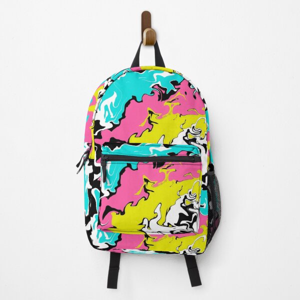 Item preview, Digital Flaming Glow – Black White Hot Pink Yellow Turquoise | UKXDesign designed and sold by UKXDesigns.