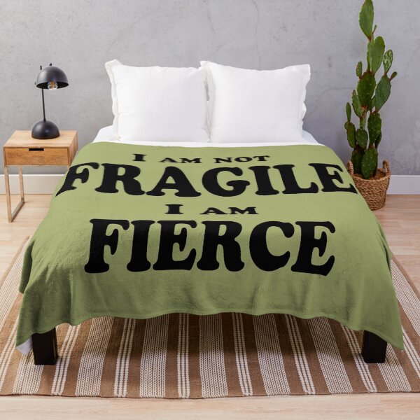 Item preview, I Am Not Fragile, I Am Fierce – Bold Feminist Quote Design designed and sold by ArtNestVerse.