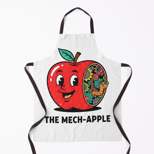 Artikelvorschau, EIN MECHANISCHER APFEL IM VINTAGE-STIL MIT EINEM WURM entworfen und verkauft von infinitearte.