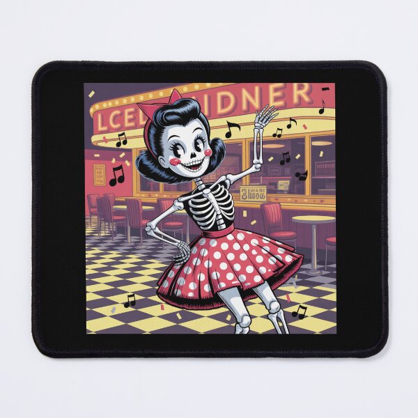 Item preview, HALLOWEEN T-SHIRT PIN UP GIRL SKELETON HAPPY HALLOWEN HALLOWEEN GUEEN designed and sold by Monrue66 .