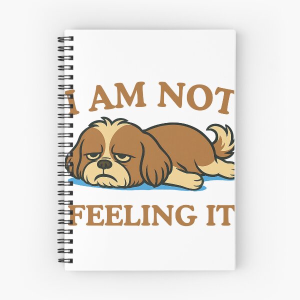 Item preview, Shih Tzu Not Feeling It Funny Meme Lazy Dog Humor designed and sold by The Art of Kkatarynka.