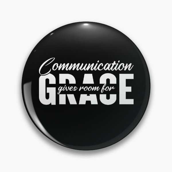 Item preview, Communication Gives Room For Grace Christian Faith  - White Cross - Christian - Pink Hearts designed and sold by Luvjesus2.