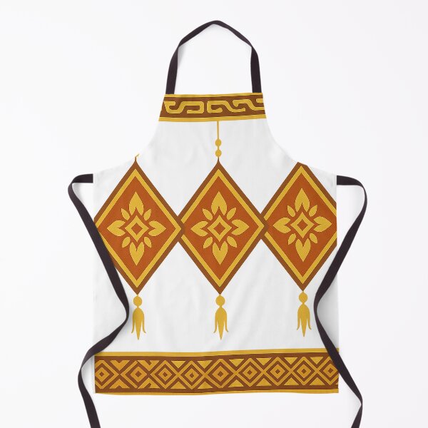 Item preview, LaiThai Triple Tung Emblem (Gold & Vermilion) designed and sold by LaiThaiPatterns.