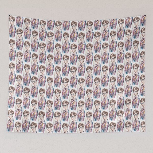 Item preview, Bold Floral Portrait With Glasses By Merch, Limited Edition designed and sold by JERICHOALBERT2.