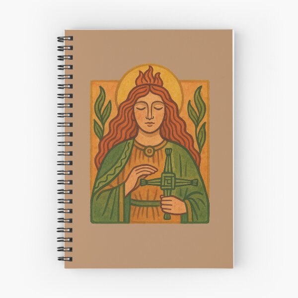 Item preview, Brigid Goddess with Brigid’s Cross Celtic Spirit designed and sold by FrictionMaxxing.