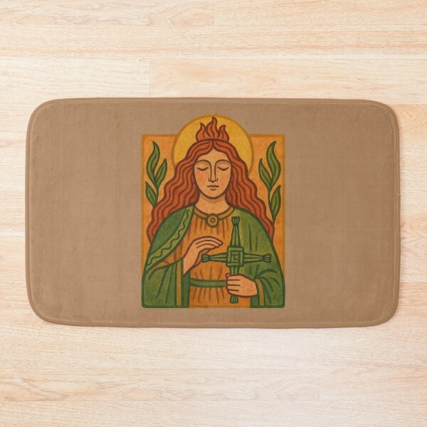 Item preview, Brigid Goddess with Brigid’s Cross Celtic Spirit designed and sold by FrictionMaxxing.