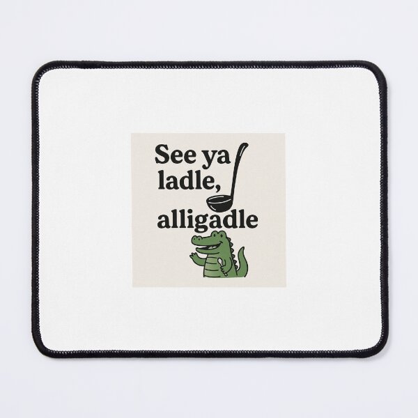 Item preview, Playful Kitchen Pun – Alligator with Ladle designed and sold by Ladle2025.