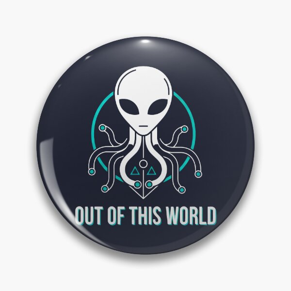 Item preview, Minimalist Alien Octopus Emblem designed and sold by SplashTastic.