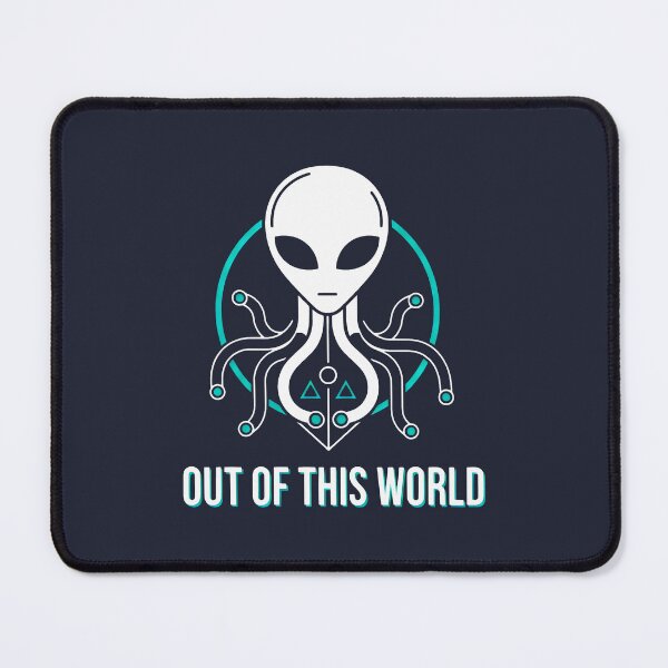 Item preview, Minimalist Alien Octopus Emblem designed and sold by SplashTastic.