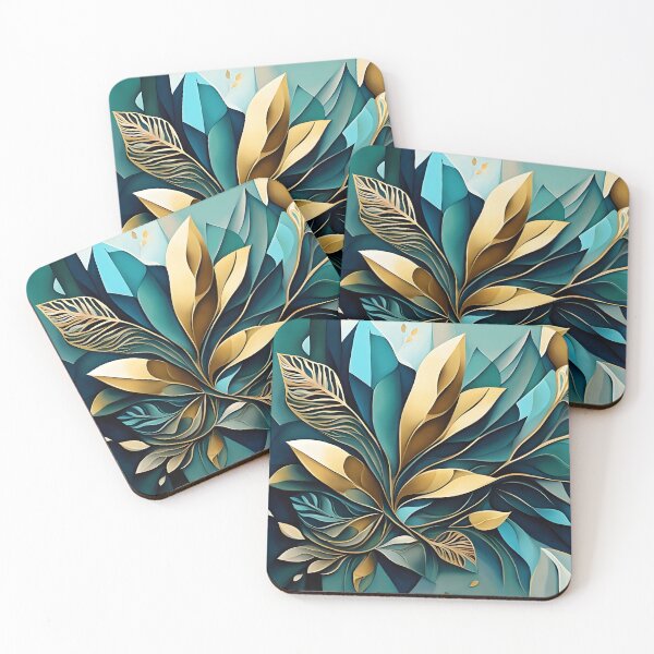 Item preview, Abstract composition with leaf shapes designed and sold by 2-Seraphira.