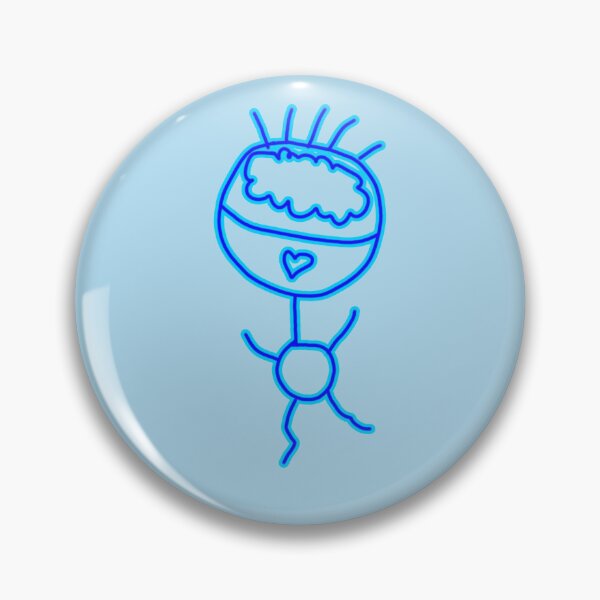 Artikelvorschau, Hand-Drawn Blue Dancing Stick Person entworfen und verkauft von PatykArt.