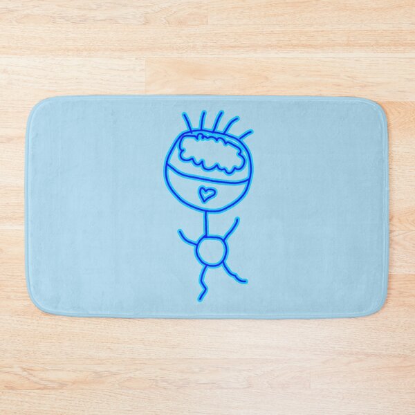 Item preview, Hand-Drawn Blue Dancing Stick Person designed and sold by PatykArt.