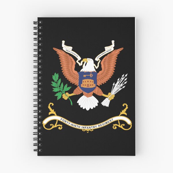 Item preview, Army - Regimental Colors - 49th Infantry Regiment - Aquila Electa Juste Omnia Vincet X 300 designed and sold by Military Insignia Products.